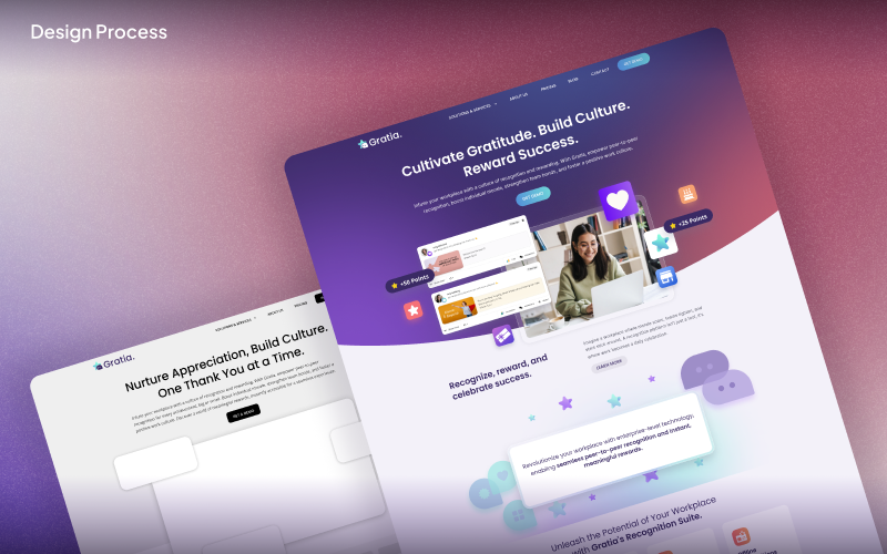 Fun and eccentric interface for a HR solution screenshot 3