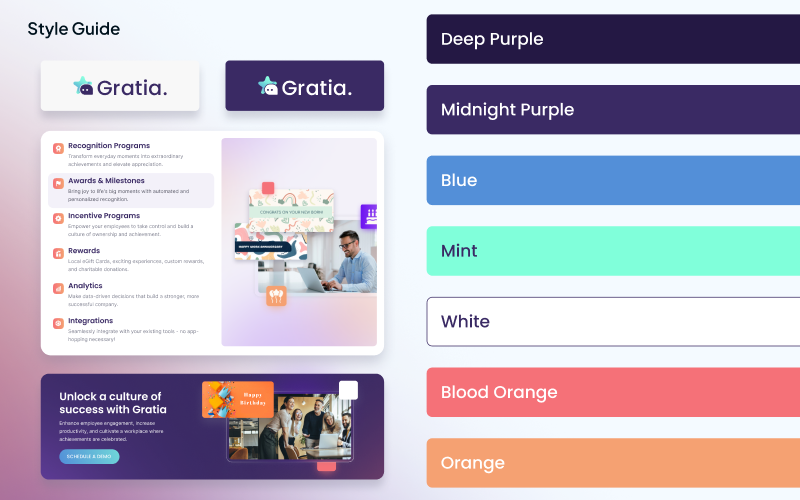 Fun and eccentric interface for a HR solution screenshot 4