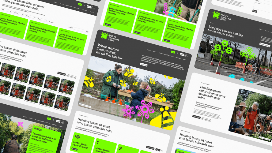 A vibrant website to launch Nature Towns & Cities, a new initiative from the National Trust. screenshot 3