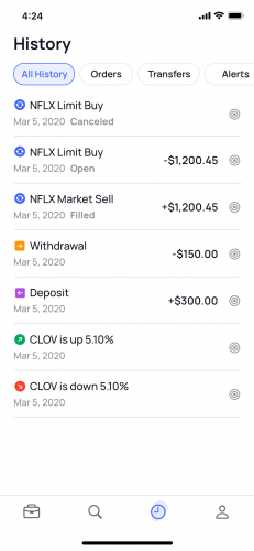Opencash - NFT Crypto and Stocks Trading Platform screenshot 1