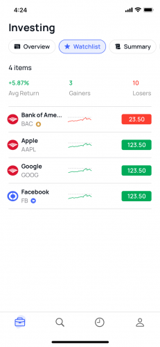 Opencash - NFT Crypto and Stocks Trading Platform screenshot 2