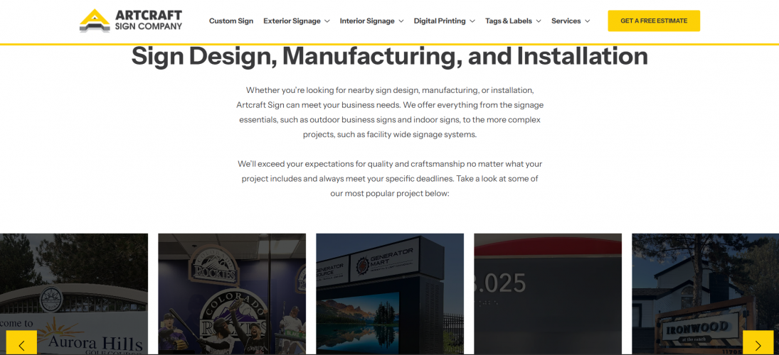 Artcraft Sign Company screenshot 1