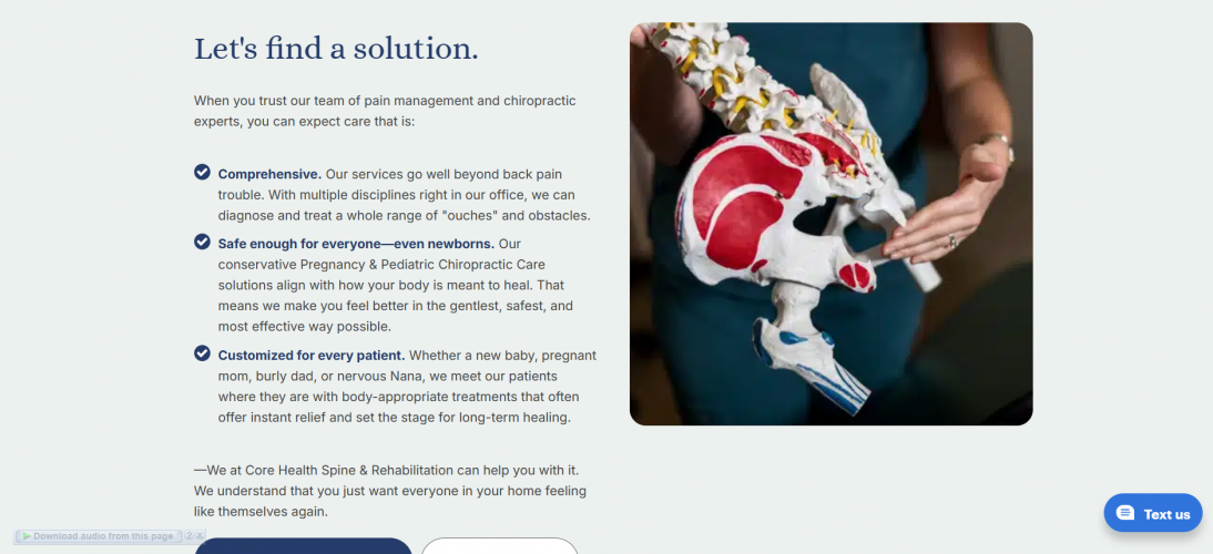 Core Health Spine & Rehabilitation screenshot 3