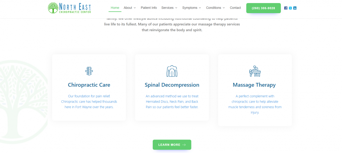 North East Chiropractic Center screenshot 2