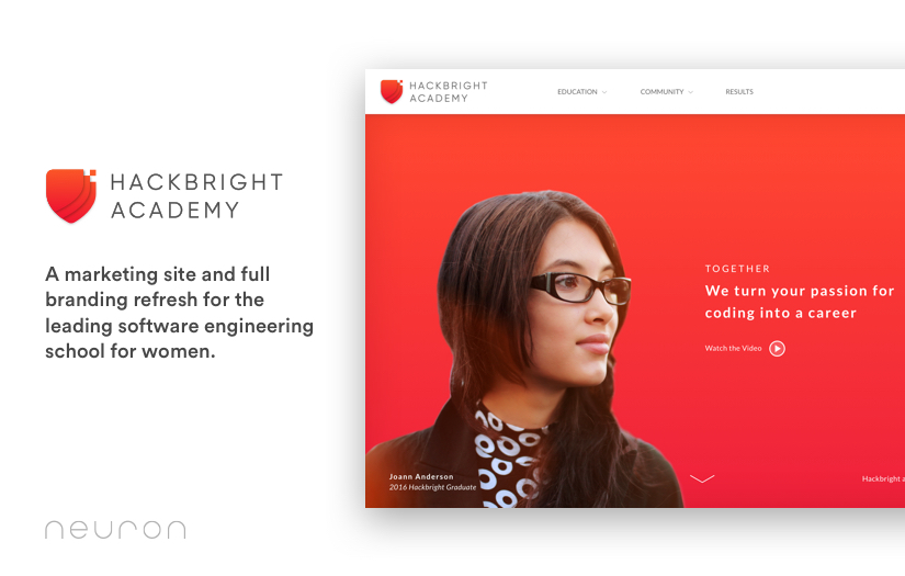 Marketing Site & Full Brand Refresh  - Hackbright Academy screenshot 1