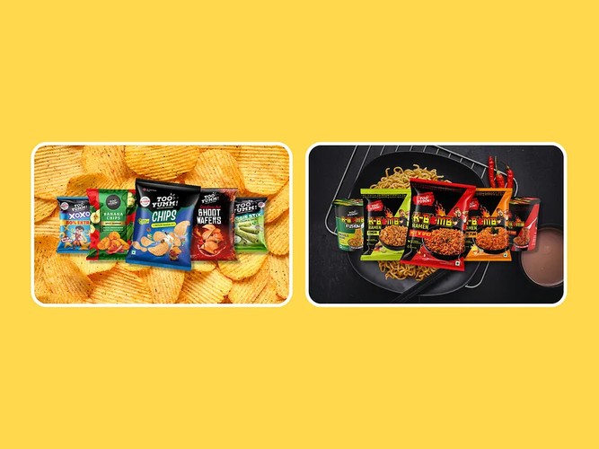 Too Yumm | Snack Brand Landing Page Design screenshot 1