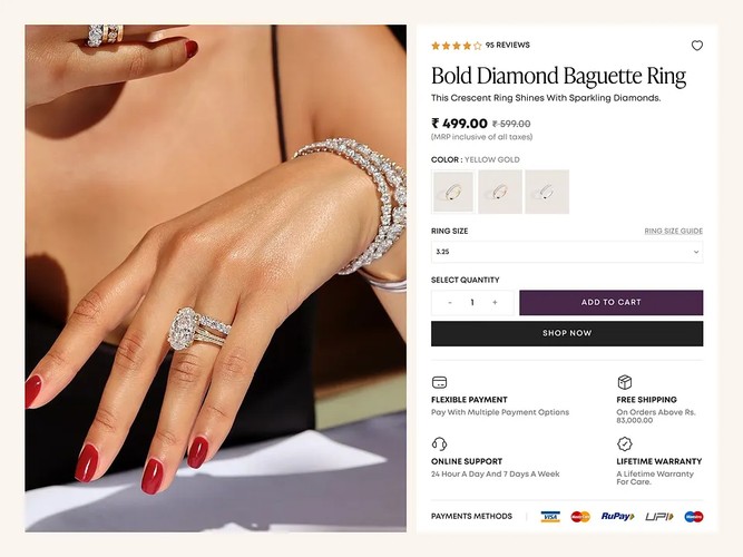 Krit Jewels | UI/UX, Shopify & Branding screenshot 5
