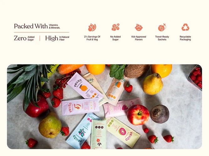 Fruzo Smoothies | UI/UX, Shopify & 3D Design screenshot 2