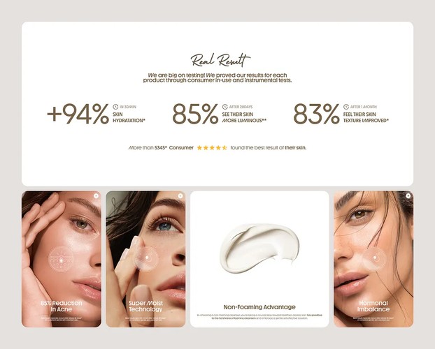 Acne-X Skincare | UI/UX, Shopify & 3D Design screenshot 4
