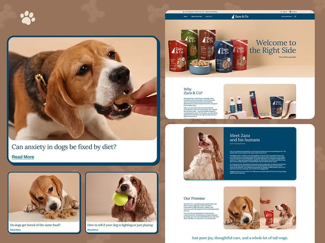Zazu & Co Pet Care | UI/UX & Shopify Design screenshot 5