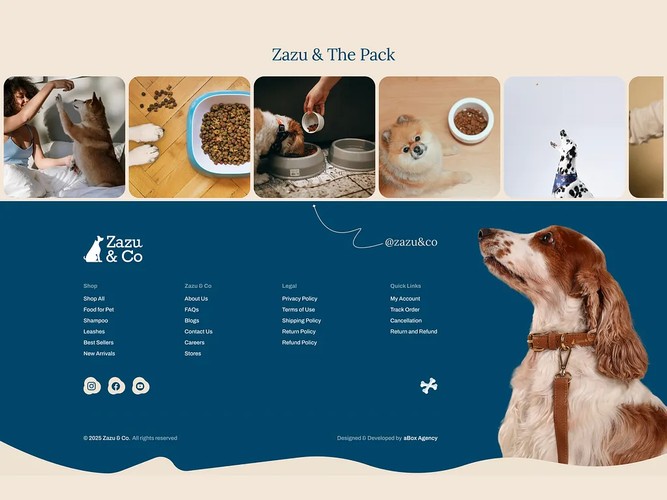 Zazu & Co Pet Care | UI/UX & Shopify Design screenshot 2