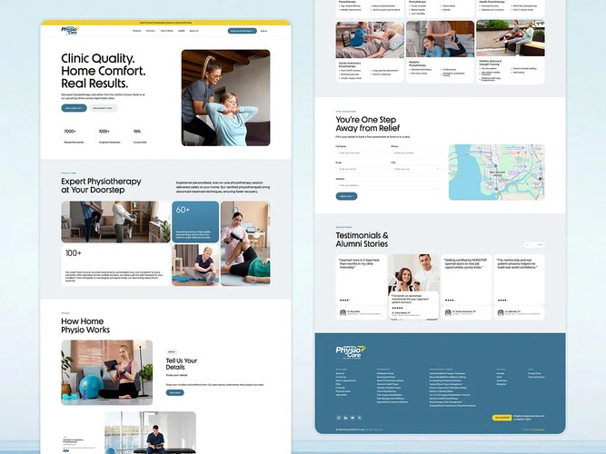 Nonstop PhysioCare | UI/UX & Custom Platform Design for Healthcare screenshot 2
