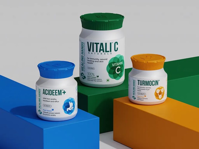 Healing Hands Wellness | 3D Product Visualization & Packaging Design screenshot 4
