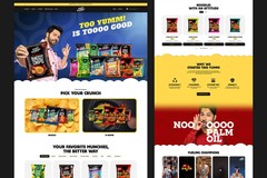 Too Yumm | Snack Brand Landing Page Design