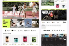 Spark Fusion | Fitness E-commerce Website UI/UX Design