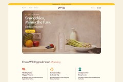 Fruzo Smoothies | UI/UX, Shopify & 3D Design