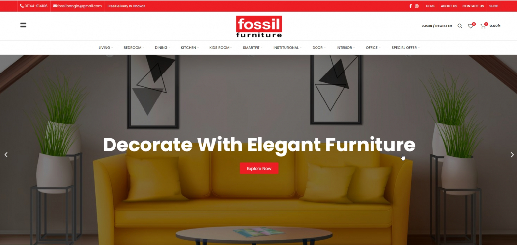 Fossil Furniture Digital Marketing, Video Editing and Web Development  screenshot 2