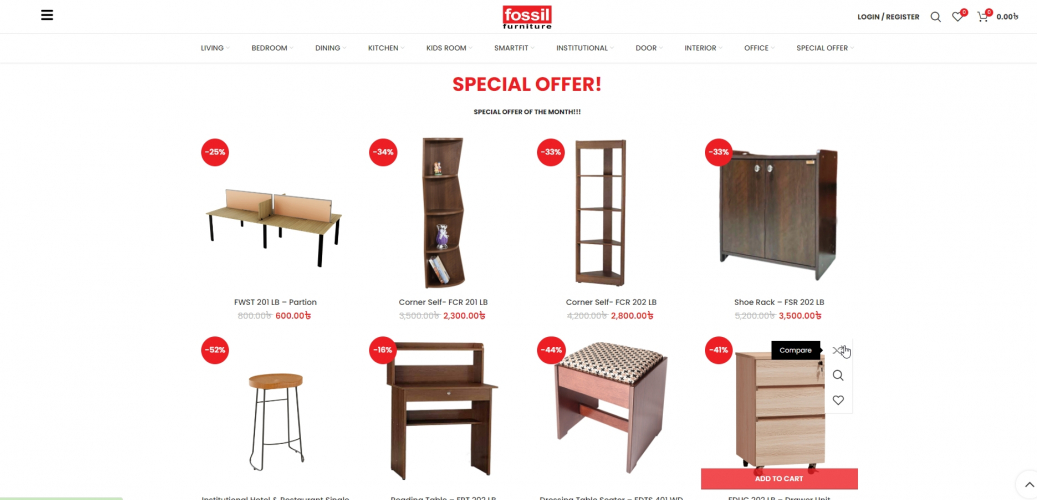 Fossil Furniture Digital Marketing, Video Editing and Web Development  screenshot 1