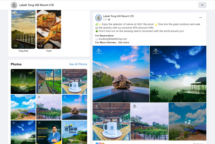VSMM, Web Development, SEO, and Creative Content Design For Labatong Hill Resort screenshot 3