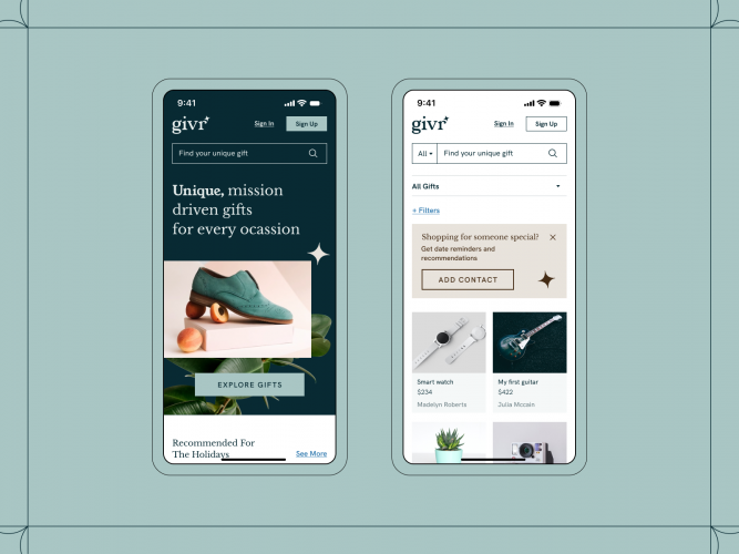 🎁 Givr - The platform for mission driven gifts screenshot 4