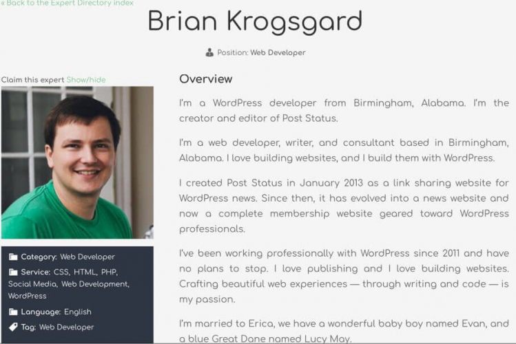 WordPress Member Directory Plugin screenshot 3