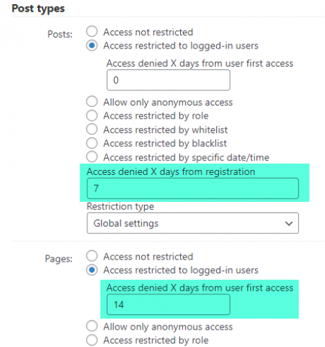 WordPress Restricted Site Access screenshot 4