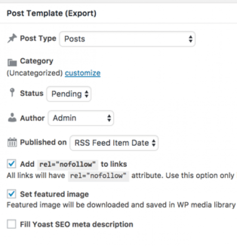WordPress RSS Post Importer Plugin screenshot 5