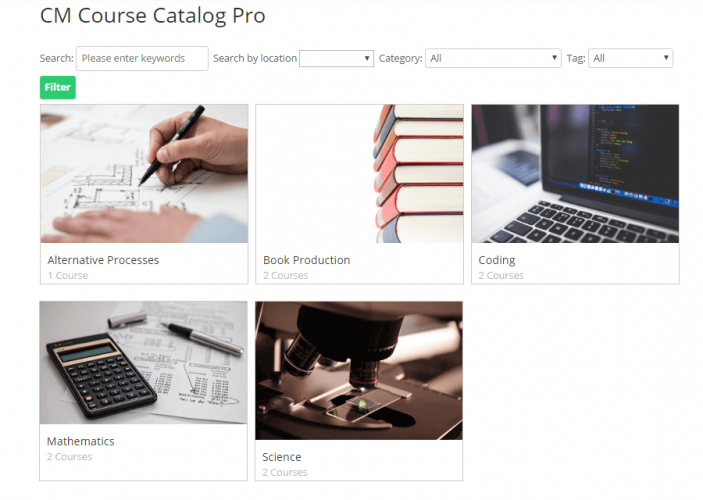 WordPress Course Catalog Plugin screenshot 5
