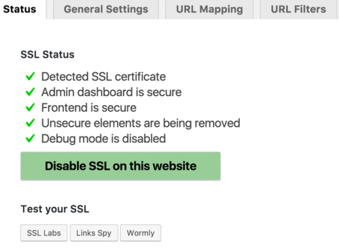 WordPress Force SSL screenshot 2