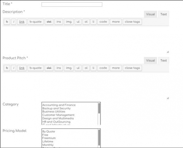 Product Directory Plugin screenshot 1