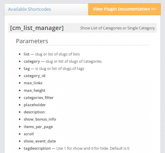 WordPress Curated Lists Manager screenshot 2