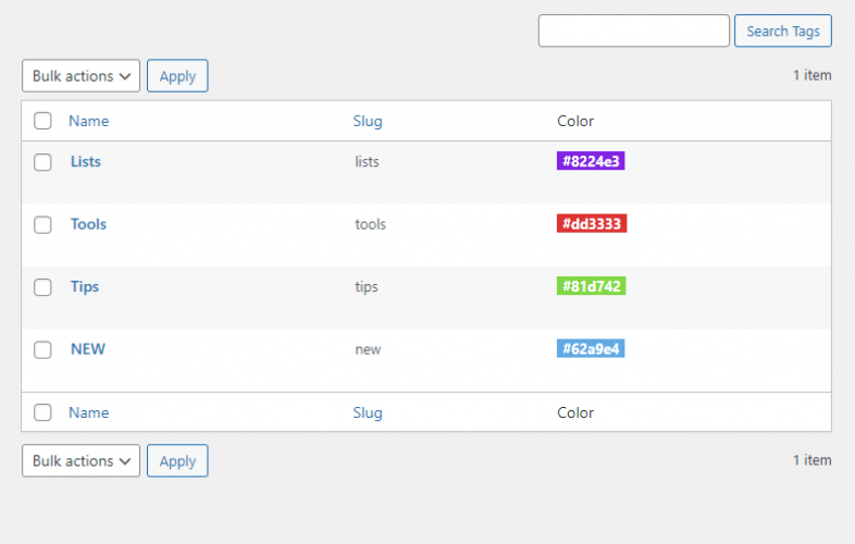 WordPress Curated Lists Manager screenshot 3
