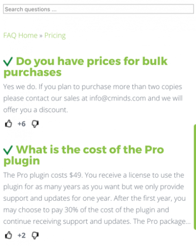 WordPress FAQ Plugin with ChatGPT, Search Bar and Accordion FAQ screenshot 1