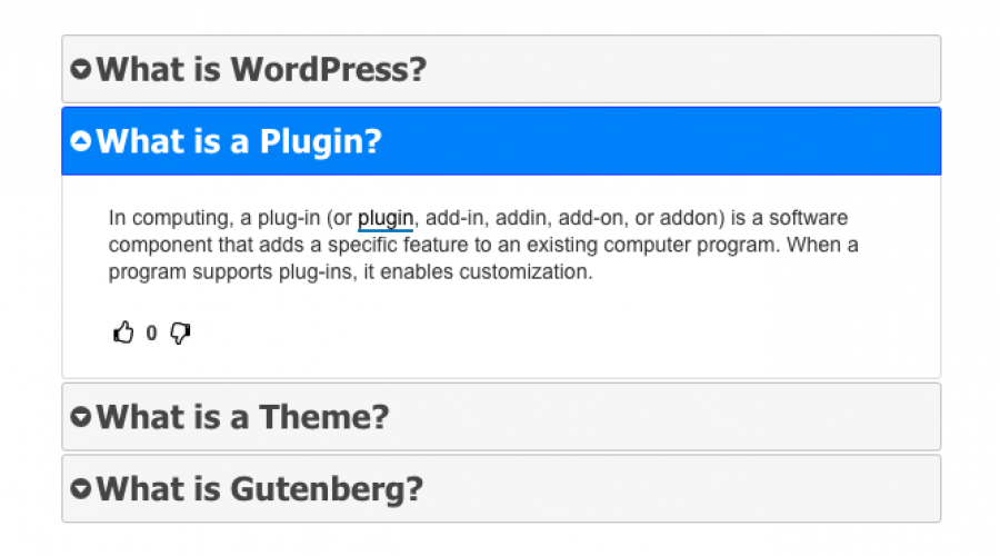 WordPress FAQ Plugin with ChatGPT, Search Bar and Accordion FAQ screenshot 2
