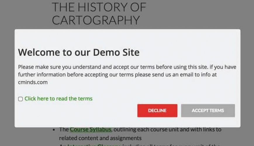 WordPress Disclaimer and Cookies Notification Popup Plugin screenshot 1