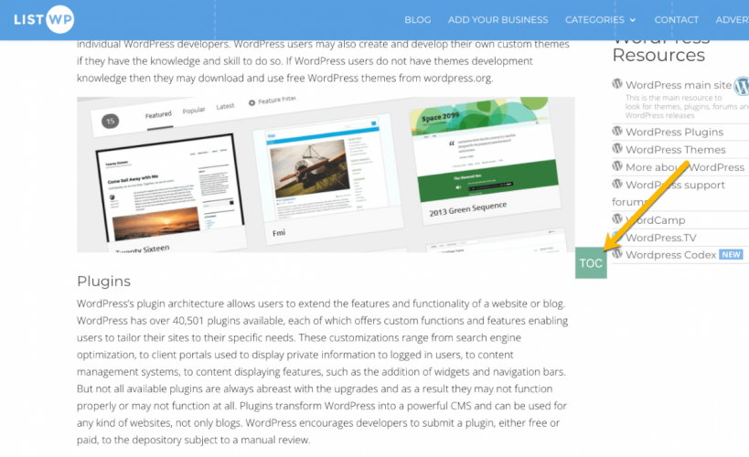 WordPress Table of Contents Plugin screenshot 5