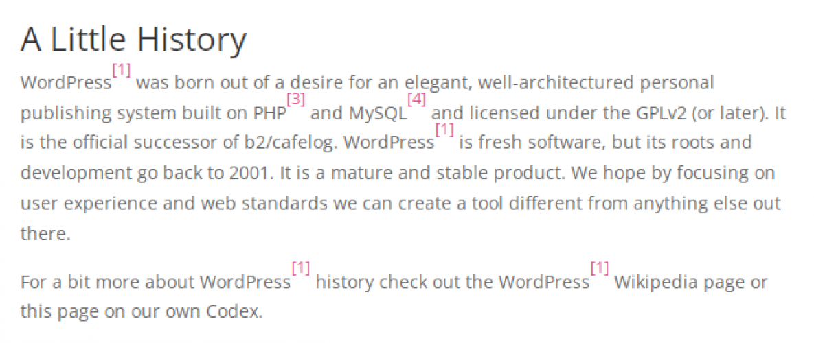 WordPress Footnotes Plugin screenshot 4