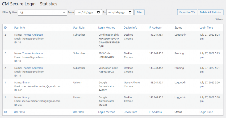 WordPress Two Factor Authentication screenshot 5