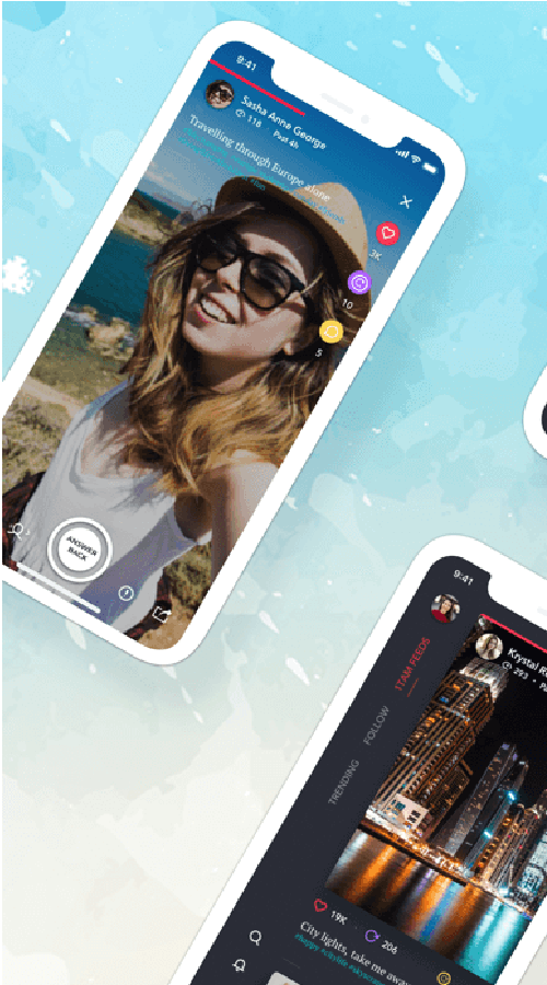 Social Media - Vlogging app replicating real life conversation screenshot 1