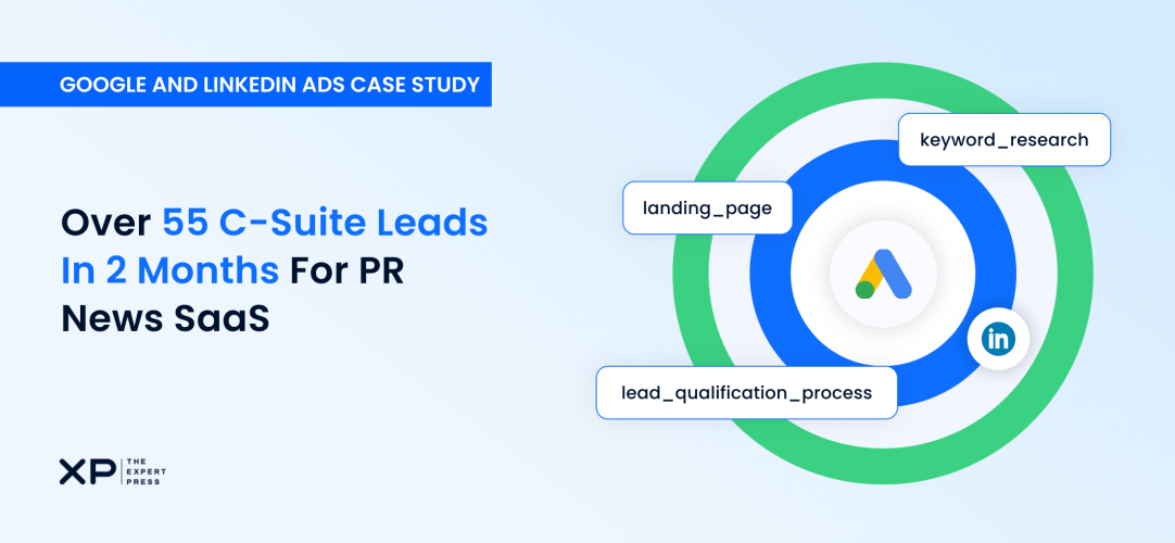 100K+ Revenue and Enterprise Leads in 1st 2 Months on Google and LinkedIn Ads for B2B SaaS PR Solution screenshot 1