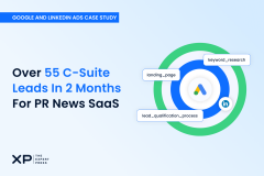 100K+ Revenue and Enterprise Leads in 1st 2 Months on Google and LinkedIn Ads for B2B SaaS PR Solution