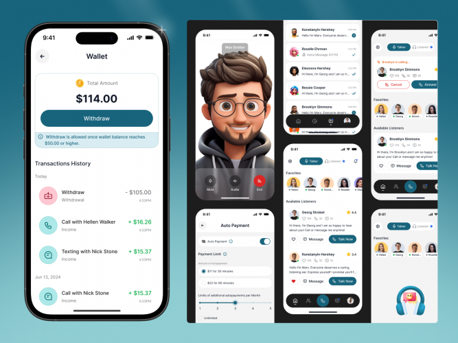 Cross-Platform Mental Wellness App for Real-Time Emotional Support screenshot 1