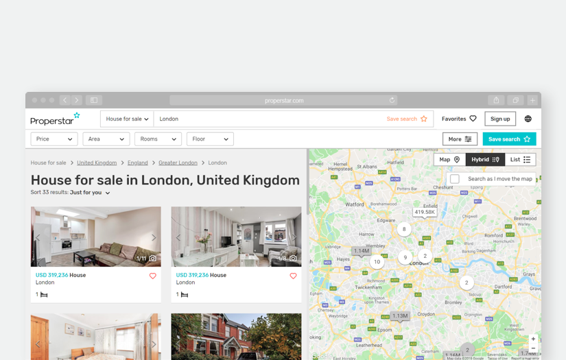 Properstar screenshot 1