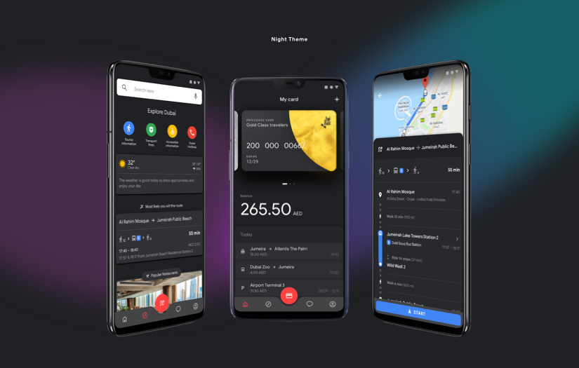 Dubai Public Transportation App Concept screenshot 3