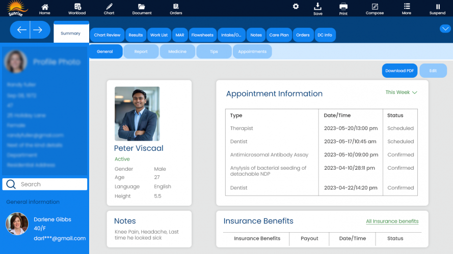 Sunrise : EHR System screenshot 1