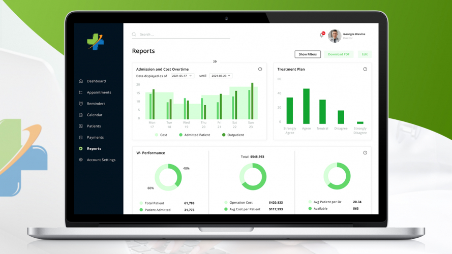 EHR System screenshot 1