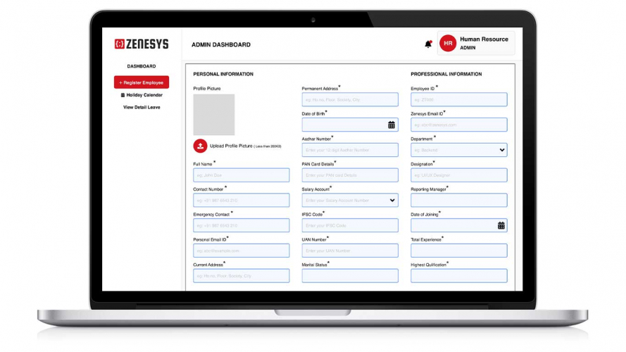 HRM System  screenshot 1