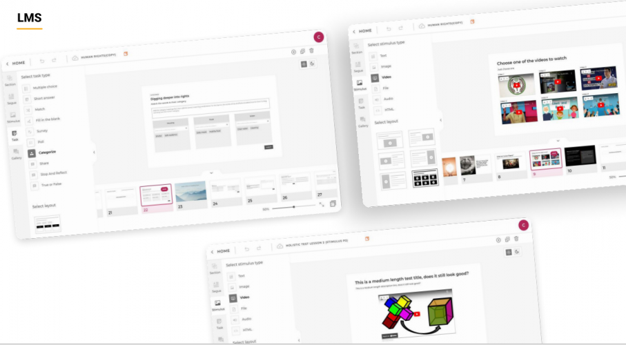 course content creators  and consumers. screenshot 1