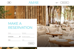 Restaurant website CMS development