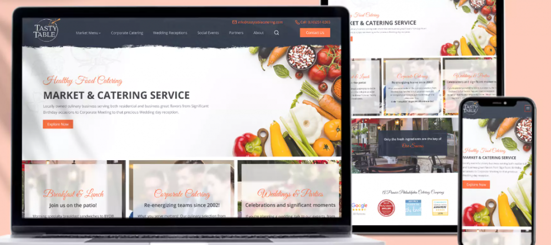 Tasty Table: Restaurant's Online Presence Solution screenshot 1
